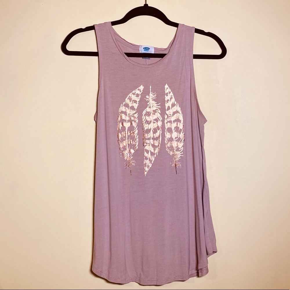 Rose Gold Feather Top